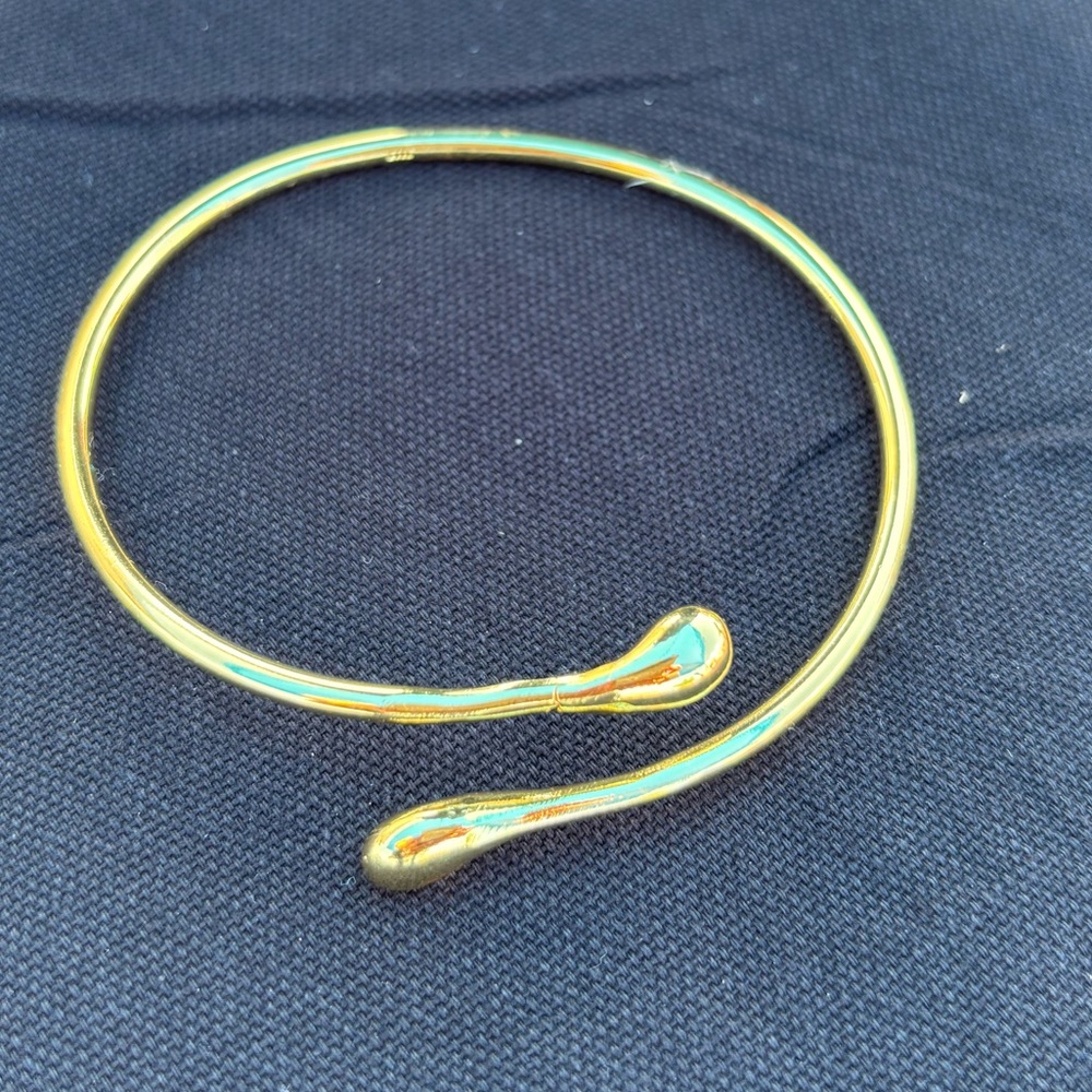 Gold Open Cuff Bracelet - Women's Jewelry